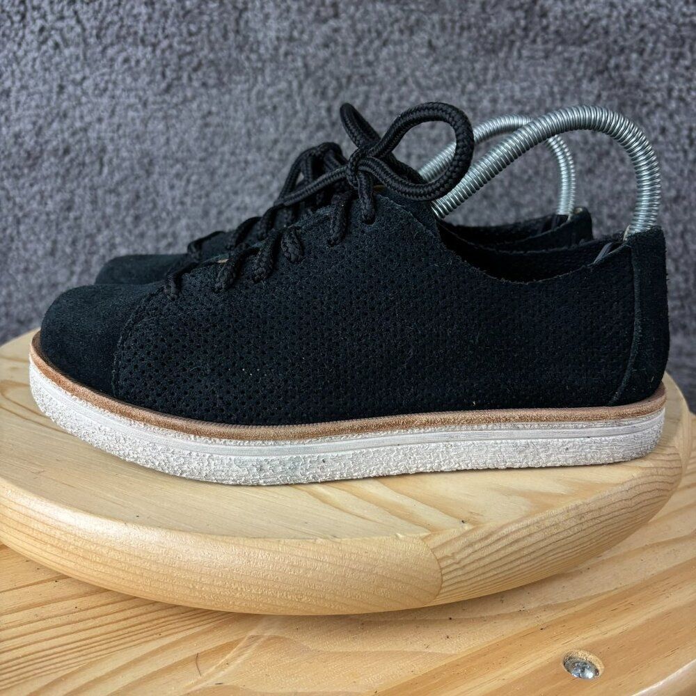 Kork Ease Suede Oxford Shoes Margaret Womens 7 Leather Black Cork Insole Sneaker